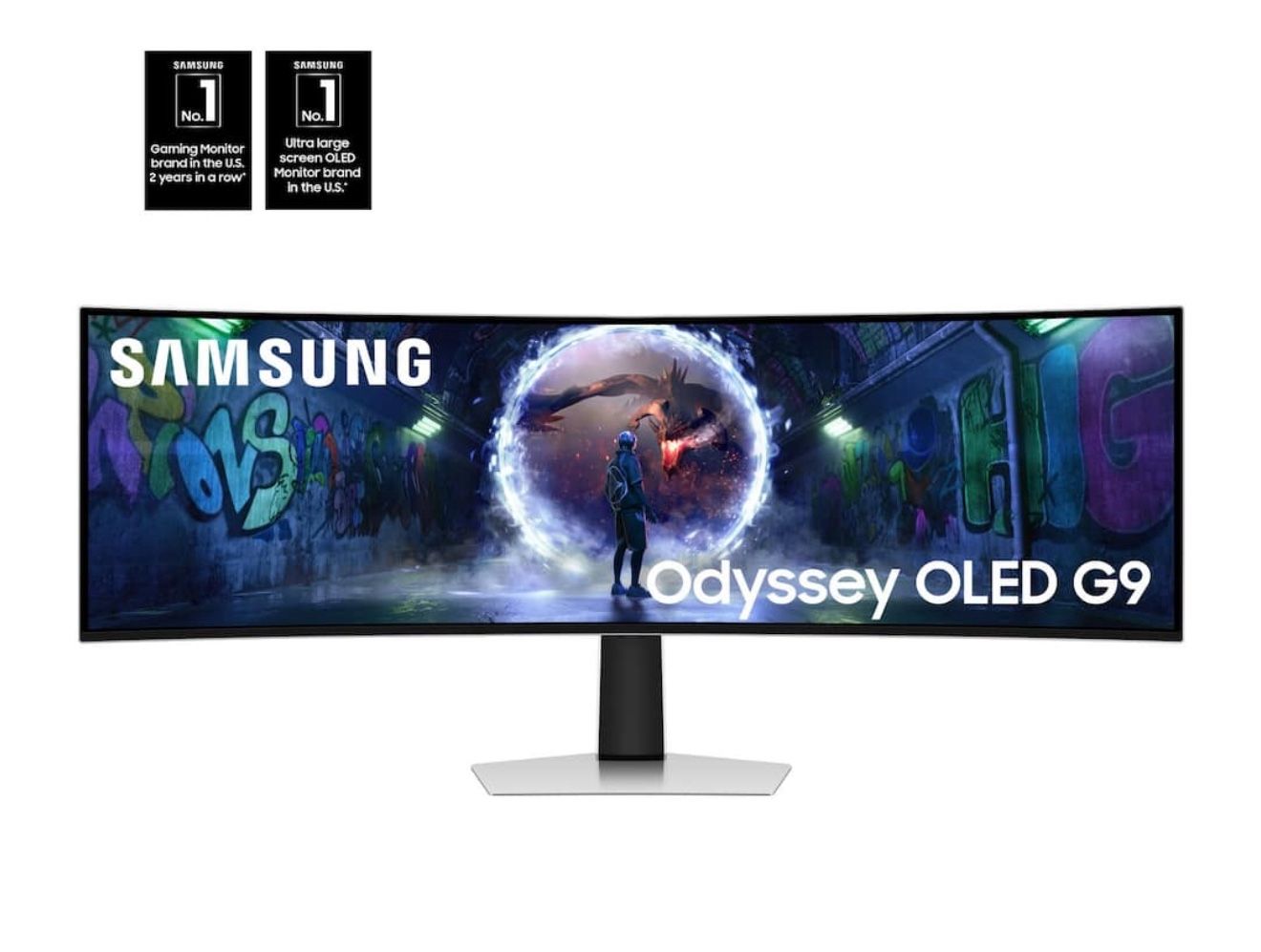 Samsung Odyssey Neo G9 57" Curved 4K Ultra HD 240Hz QLED Gaming Monitor, Black