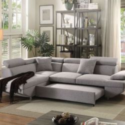 Sectional Sofa In Gray 