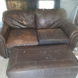 Leather Couch Set