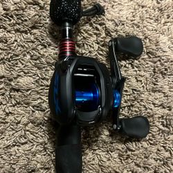 Shimano SLX Baitcasting reel paired with the Abu Garcia Next Generation Casting Rod