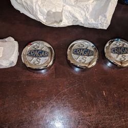 3 Cragar Center Caps 