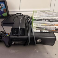 X Box 360 With Controler And Some Videogames