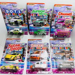 Matchbox Tootsie Roll Set Of 6 Complete Set