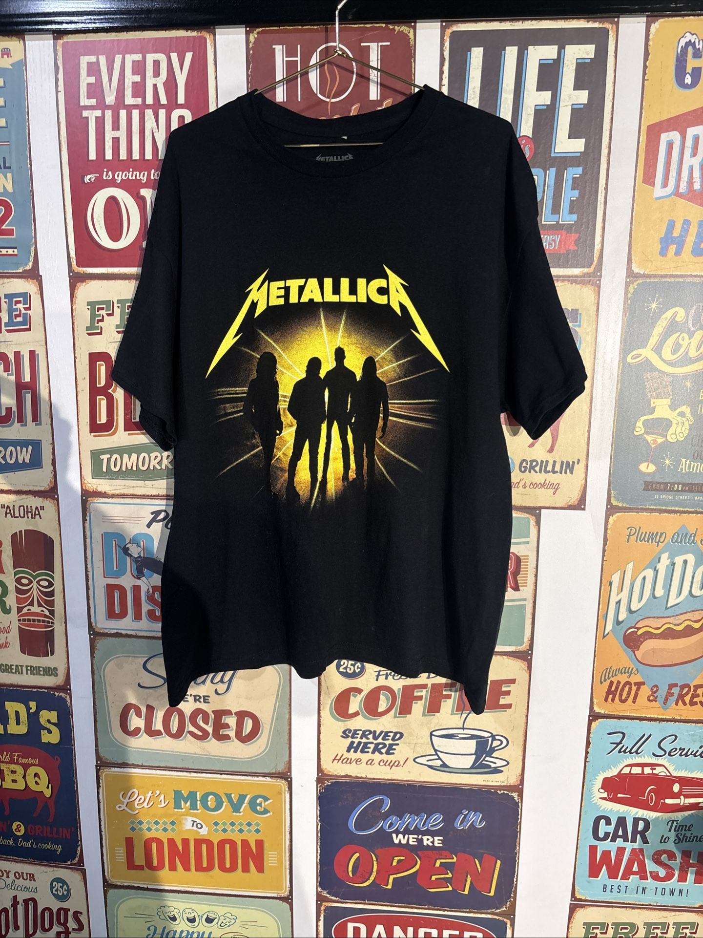 Metallica M72 World Tour Black T-Shirt 2024 Official Merch in size XL
