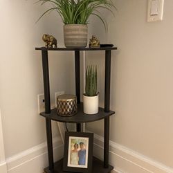 corner bookcase shelf - 29.6'' H x 11.6'' W