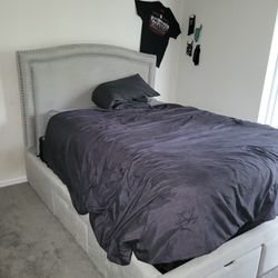 Bed Frame With Dresser W/ Mirror Mattresses Included If Wanted