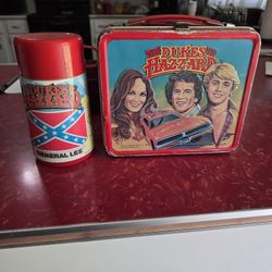 Dukes Of Hazard Lunch Box And Thermos 