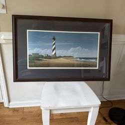 The Cape Hatteras Lighthouse In NC print By Larry Burge