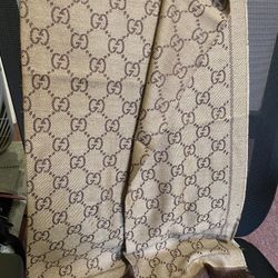 Gucci Scarf Beige & Brown Jacquard GG Scarf