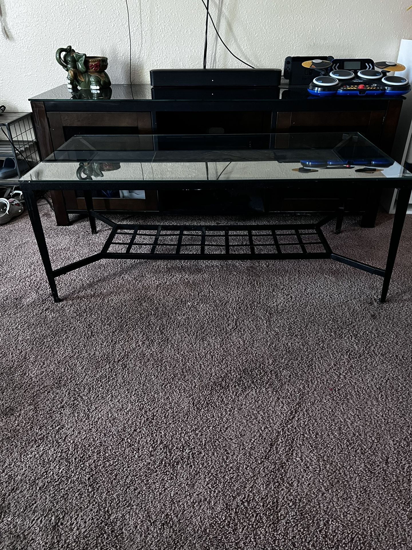 Vintage Glass Coffee Table