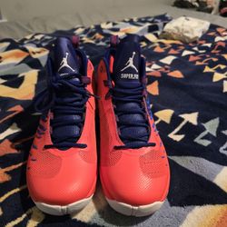 Nike Air Jordan Zoom Superfly 2016 Men's Size 8 844677-404 Red & Blue Never Used