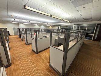 Herman Miller A02 Half Glass 6’x6’ or 6’x8’ @ 62” Tall