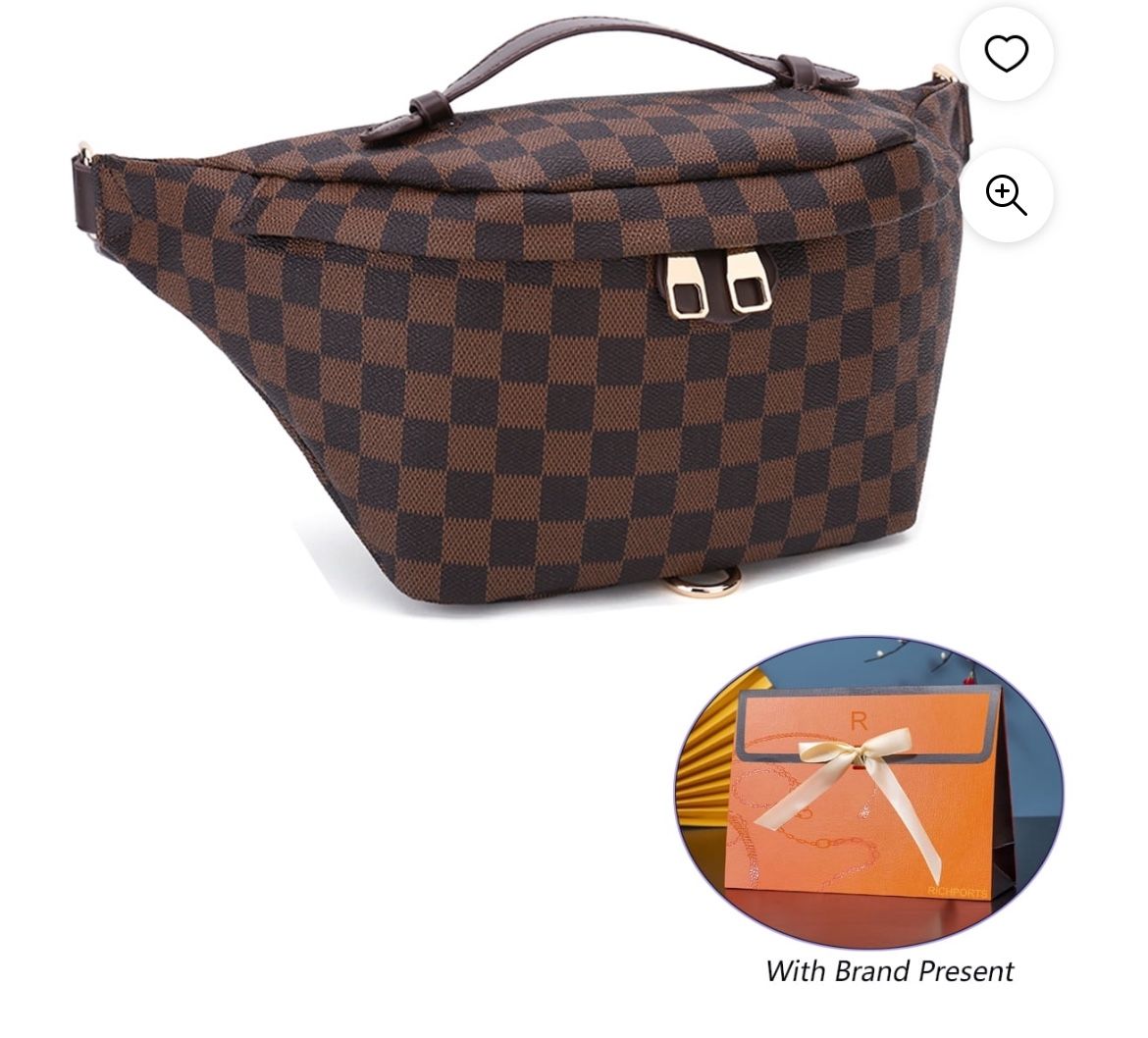 Checkered Shoulder Bag Waist