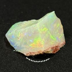 Rough Uncut Rare Australian Lambina Opal With Nice Full Multifired Pattern