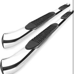 SUPERDRIVE 4'' Curved Oval Running Boards Compatible with 2009-2020 Dodge Ram 1(contact info removed) 3500 Quad Cab 