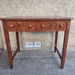 Mid Century Side Table Desk Entry
