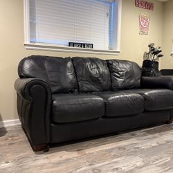 Black Leather Sofa