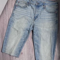 Diamond Studded Shorts