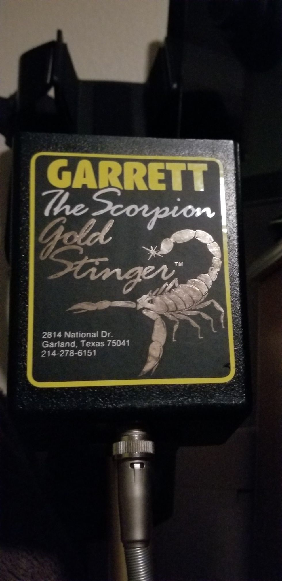 Garrett Scorpion Gold Stinger Metal Detector w/ extra smaller coil for