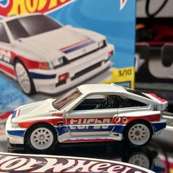 Hot Wheels Mainline Custom Wheel Swap 1985 Honda CRX