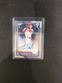 🔥2024 Bowman Chrome Draft Carson Demartini 1st Chrome Auto Phillies 🔥🔥🔥