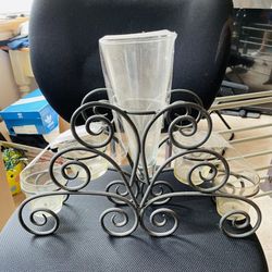 Iron Candle Holder Vase 