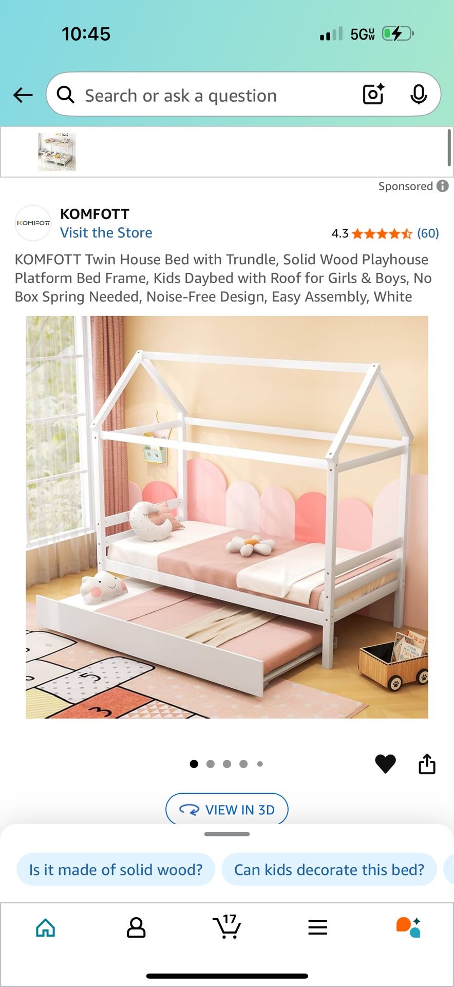 Montessori Bed With Pull Out Bed