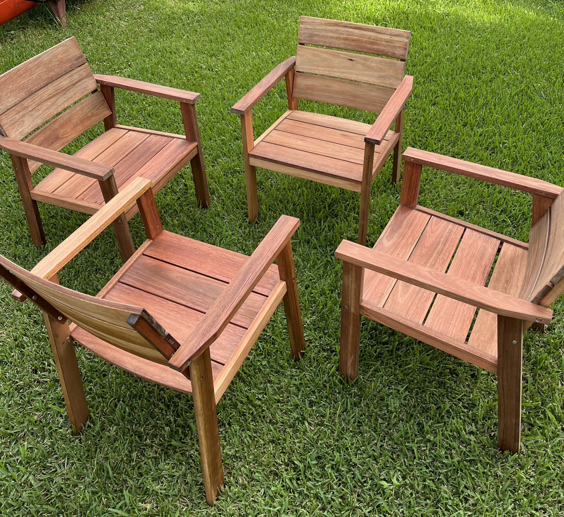 ScanCom 4-Refurbished Solid Wood Teak Patio Furniture