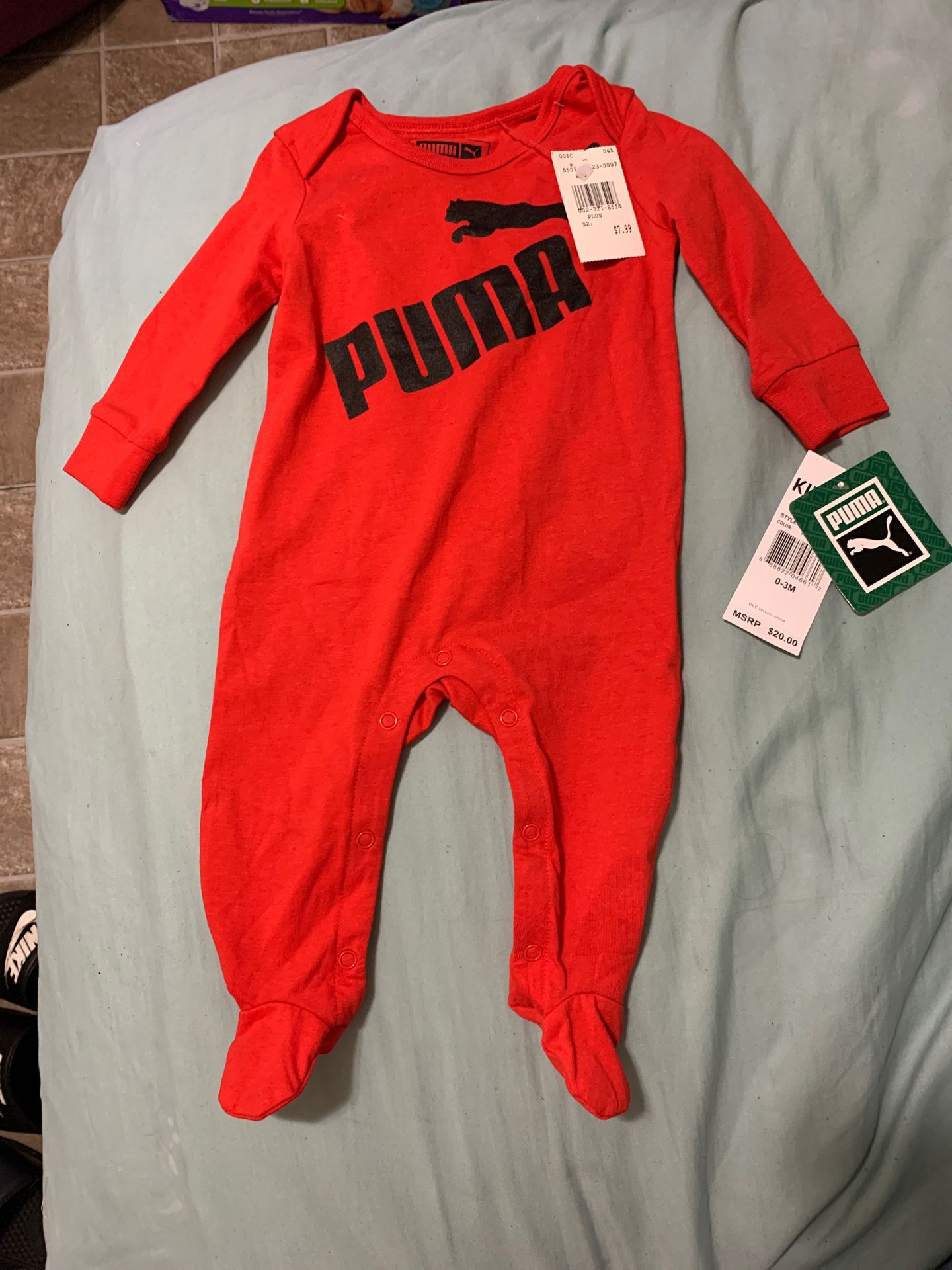 Puma baby onesie