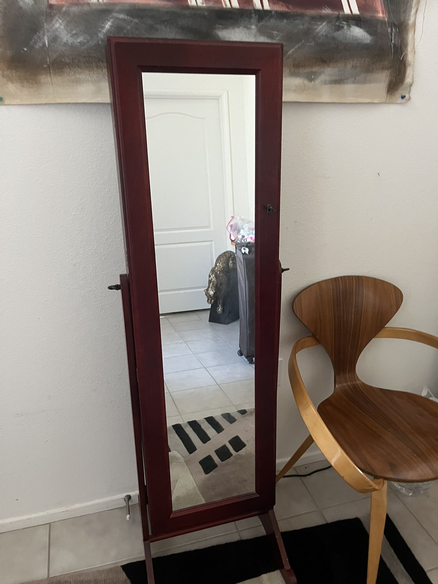 Mirrored Jewelry Cabinet 