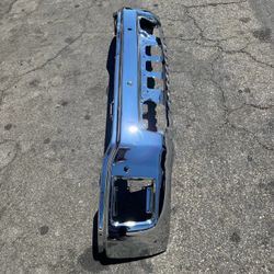 GMC Sierra 1500 Front Bumper OEM 2014 2015 (sensor & fog light holes)