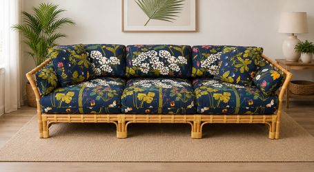 🛋️ Tropical Bamboo Sofa for Sale – Only $300!