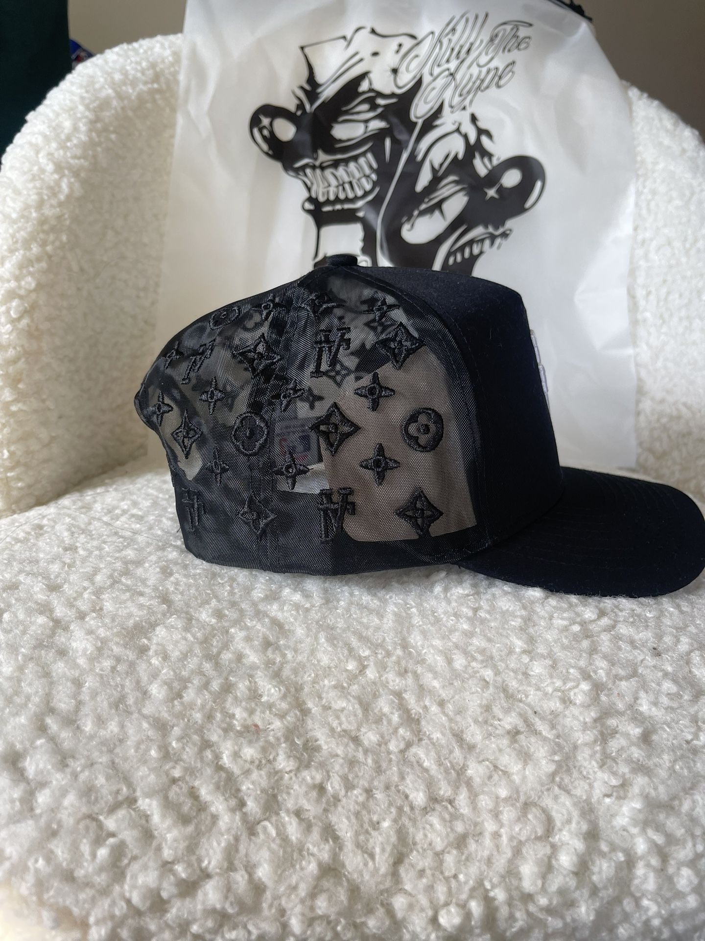 Louis Vuitton 1 .1 Cap Embossed Monogram Leather Black Hat for Sale in  Miami, FL - OfferUp