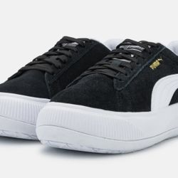 PUMA NIB Women’s Suede Mayu Platform Fashion Sneakers Shoes Casual Black Size 11