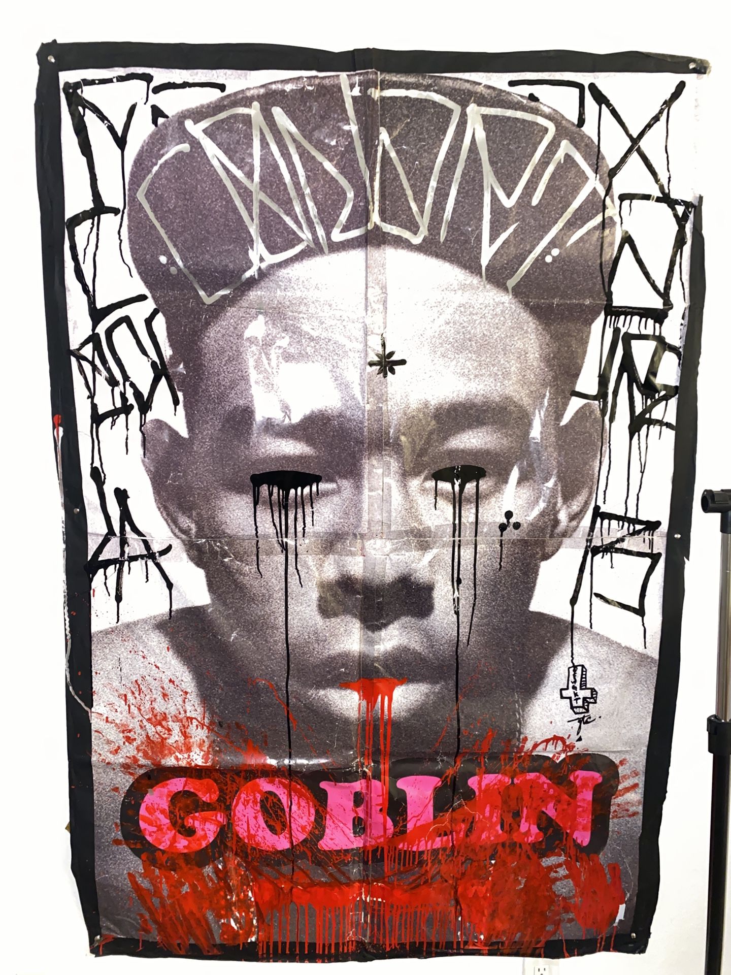 Tyler the creator GOBLIN album promo poster 6 feet by 4 feet. Approximately. Signed by the penis gang leader himself felicia the great and CONART the