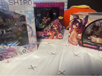 3 NGNL NO GAME NO LIFE FIGURES 200 FOR ALL WANT GONE ASAP