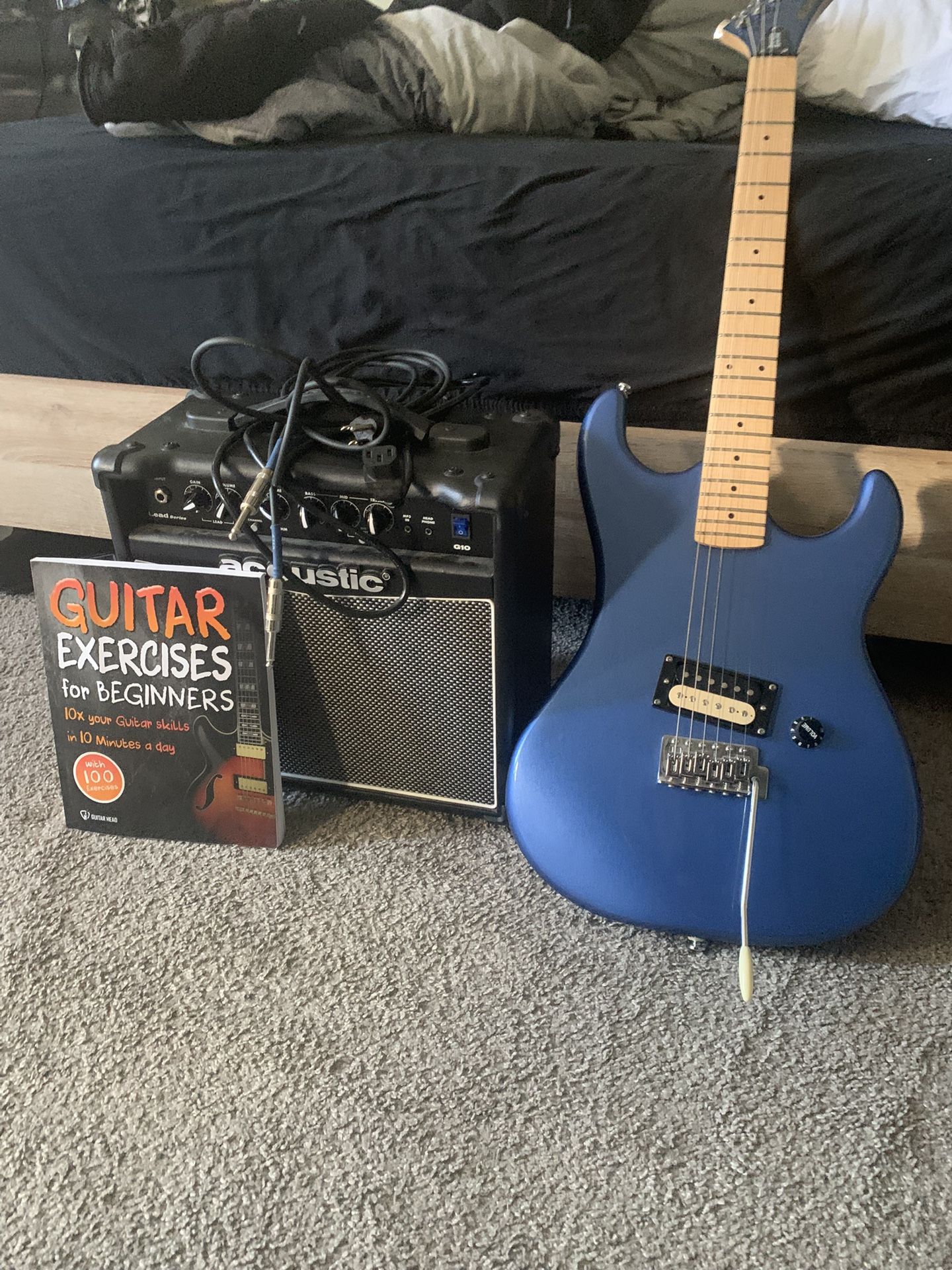 Guitar Amp And Beginner Guitar Exercises Book - Perfect For New Players