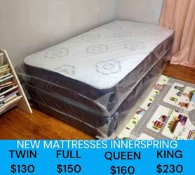 New Twin Size Mattress With Box Spring COLCHONES Nuevos 
