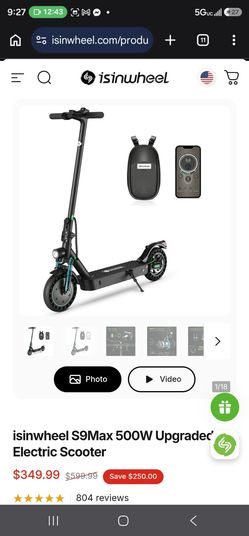 isinwheel S9 Max Electric Scooter (500W) for half price