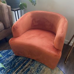 Orange Swivel Chair 