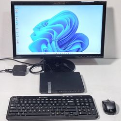 Asus Eee Box Mini PC EB1036 Desktop PC, Asus VK228H-CSM  21.5-inch LED LCD Gaming  Monitor, Logitech K360,M310 compact, wireless keyboard and Mouse