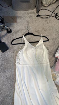 White Bridal Gown with Lace Detail