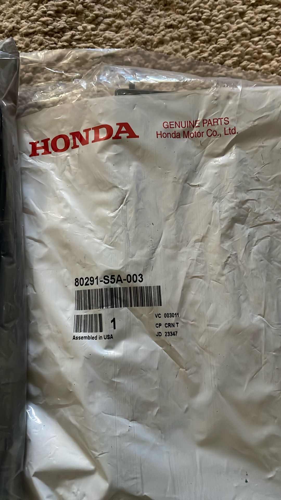 2001-2011 Honda OEM Cabin Air Filter Tray 80291-S5A-003