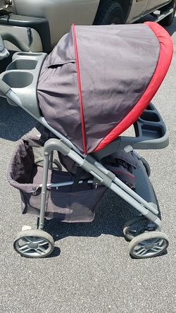 Saftey 1st stroller gray with red trim