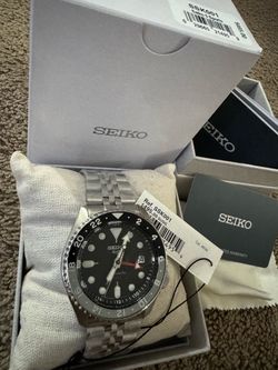 Seiko 5 Sports SKX Sports Style GMT Black Automatic Men's Watch SSK001 “Bruce Wayne”