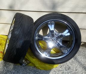 Mazzi Blade (370 Series) Chrome 17" Wheels and Tires