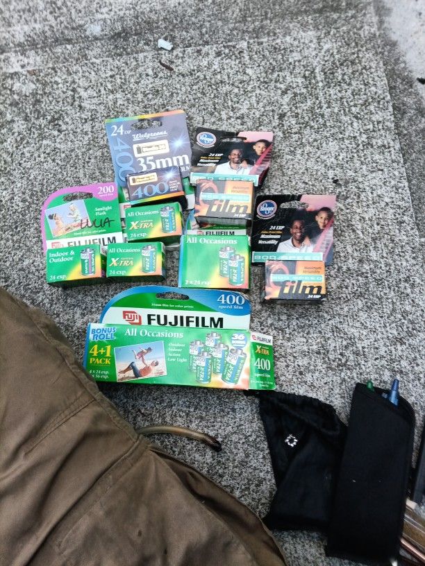 Rolls Of 35mm Film Majority Fuji 400 Speed