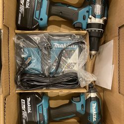 Makita Hammer Drill & Impact Drill 18 Volt 