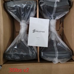 $2/lb PELOTON Rubberized Grip Dumbbells Weights