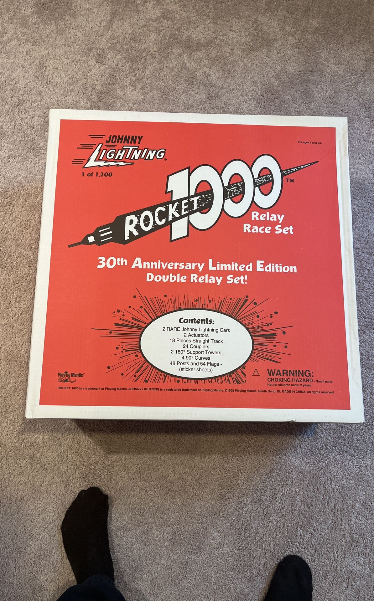 Johnny Lightening Rocket 1000 Relay Race Set. Brand new! Vintage 1999